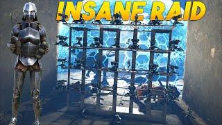 Day 1 ARK But We Raided A INSANE Cave - ARK