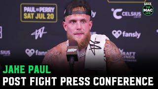 Jake Paul reacts to Conor McGregor firing Mike Perry  Post Fight Press Conference