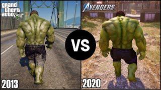 The Hulk Marvels Avengers VS The Hulk in GTA V  Powers & Abilities Comparison