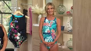 Jantzen Layla Cross Back High-Neck One-Piece on QVC