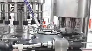 glass bottle washing filling capping machine