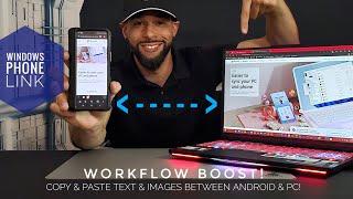 ●Microsoft Windows 11 Phone Link  How To Copy & Paste Between Android & Windows