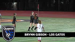 Earthquakes Soccer Players of the Week  Brynn Gibson Los Gatos & Reid Ahlband Willow Glen