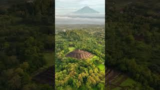 #BorobudurTemple with Mount Sumbing in the backdrop IG by @ingo.piepers #WonderfulIndonesia