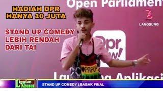 Stan Up Comedy Pace Meno Protes Sama DPR Tentang Toilet dan Hadiah