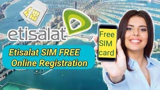 Etisalat SIM Registration online  Etisalat id renewal etisalat renewal  Etisalat Sim Emirates