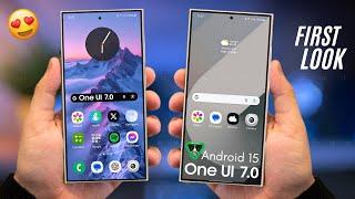 Samsung One UI 7.0 Android 15 - OFFICIAL FIRST REAL LOOK