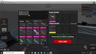 Trading Ginger Luger For Phaser Roblox Murder Mystery 2