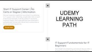 JSS IT Learning Path on Udemy