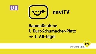 BVG Baumaßnahme U6 U Kurt-Schumacher-Platz - U Alt-Tegel