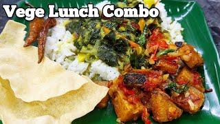 Vege Lunch Combo Moringa Keerai Thanisaar Vege Fish Sambal Belado #moringa