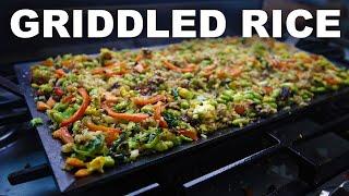 Griddle fried rice Southeast Asian flavors