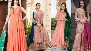 peach Colour Suit Combination Dupatta Ideas 2022