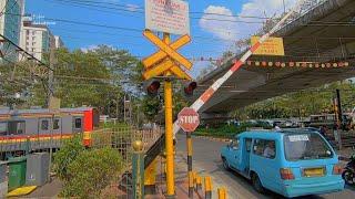 Perlintasan Kereta Api Krl Durenkalibata - Railway Crossing Indonesia