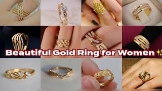 2024 Beautiful Gold Ring Image For Women Simple Gold Ring  #ring #gold