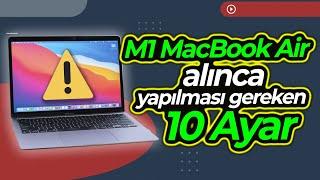 Apple Macbook Alınca Yapılması Gerekenler -  İlk 10 Ayar