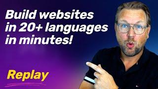 Sightbuilder Replay - Build websites in 20+ languages in minutes