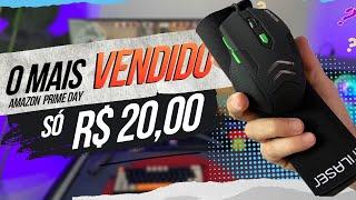 Combo Mouse e Mousepad Gamer 3200DPI Preto e Verde Multilaser - MO273 CUSTO BENEFICIO