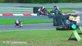 Peter Hickman Crash 2024 Bennetts British Superbike Championship at Oulton Park