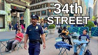 NEW YORK CITY Walking Tour 4K - 34th STREET