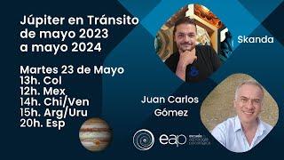 Júpiter por cada casa en Tránsito de mayo 2023 a mayo 2024 con Skanda