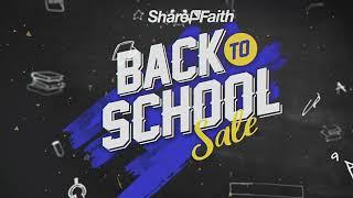 ShareFaith Back to School Sale - 20% Off Church Websites Media and More