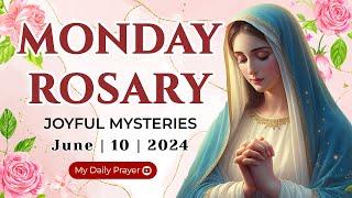 HOLY ROSARY  MONDAY 🟠JOYFUL MYSTERIES OF THE ROSARYJUNE 10 2024  REFLECTION WITH CHRIST