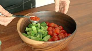 Eat this cucumber tomato kimchi every day Then you lose belly fat and become healthier.