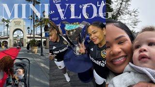 a day with Apple + LA Galaxy hair appt & amusement park  chill mini vlog  Arnell Armon