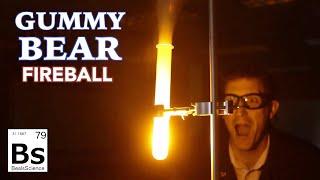 Gummy Bear Fireball - Burning Calories Demonstration