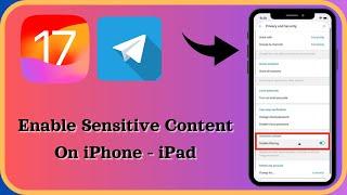 How to Enable Sensitive Content On Telegram  Disable Filtering On Telegram  iPhone - iPad  2024