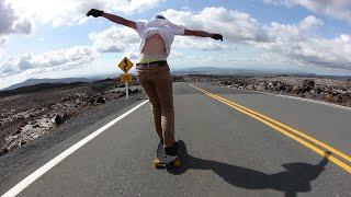 Longboarding Mt Ruapehu Switch Run