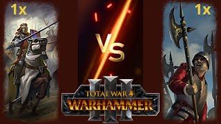 Cavalry Tactics Test - Knights of the Realm vs Halberdiers in Total War Warhammer 3