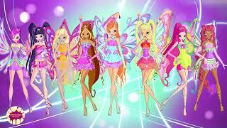 Winx club season 8 Enchantix with Roxy and Daphne Full Transformation  Fanmade  Winx club