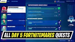 Fortnite Complete Fortnitemares Quests Day 5 -  How to complete Fortnitemares Challenges Season 4