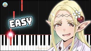 Edomae Elf OP - Kien Romance - EASY Piano Tutorial & Sheet Music