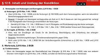 Schuldrecht BT – Folge 29 § 818 Abs. 3 BGB Saldotheorie Vorrang der Leistungskondiktion