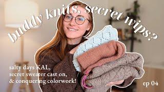 knitalongs secret WIPs & cast on fever  unraveled knitting podcast ep 04