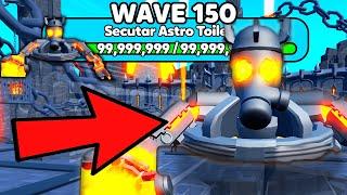 OMG I reached the NEW BOSS on wave 150 - Secutar Astro - Toilet Tower Defense