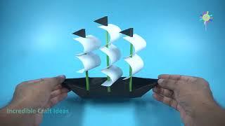 How to Make Pirate Ship  DIY Pirate Ship With Paper
