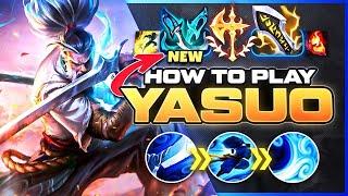 HOW TO PLAY YASUO SEASON 14  NEW Build & Runes  Season 14 Yasuo guide  League of Legends