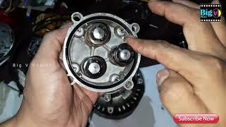 Part 2  Pressurecar washer repair at home  oil change & spring replacement. #Woodpecker
