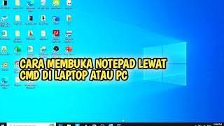 CARA MEMBUKA NOTEPAD LEWAT CMD DI KOMPUTER