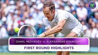 Dominance from Daniil  Daniil Medvedev vs Aleksandar Kovacevic  Highlights  Wimbledon 2024