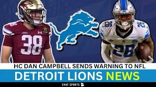 Detroit Lions News Lions Visit Jake Bates Dan Campbell Warns NFL 53-Man Roster Projection