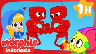 Morple VS Orphle🟢  Morphle - Bahasa Indonesia  Kartun Populer Anak-Anak