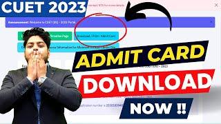 CUET Admit Card OutHow To Download CUET UG Admit Card