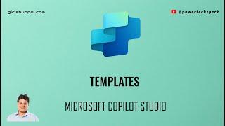 Templates in Microsoft Copilot Studio