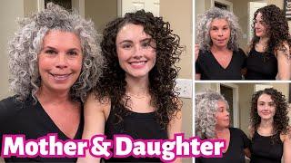 CURLY HAIR Routine Mother & Daughter  Products Techniques + Tips