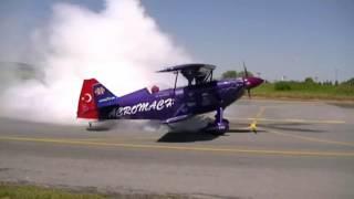 Aircraft Drifting on Runway FFD 2015 Istanbul Hezarfen Airfield Turkey